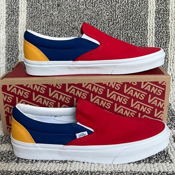 Vans Other - Vans Classic Slip-On Vans Yacht Club Red/Blue MENS